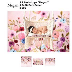 R2 Backdrops Professional Background for Photography "Megan" 72x60